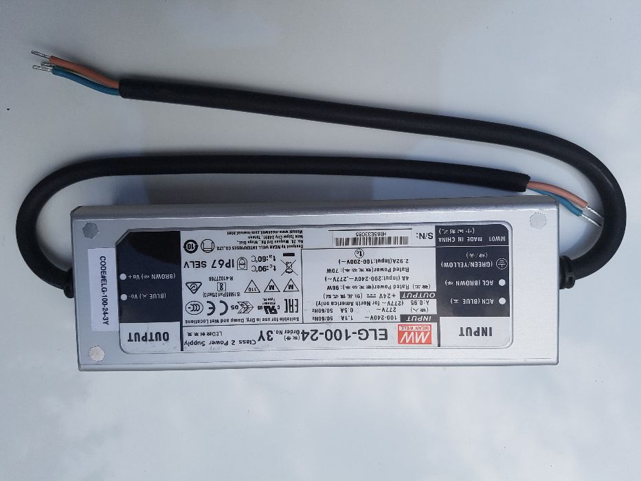 Transformador MEAN WELL ELG-100-24, IP67