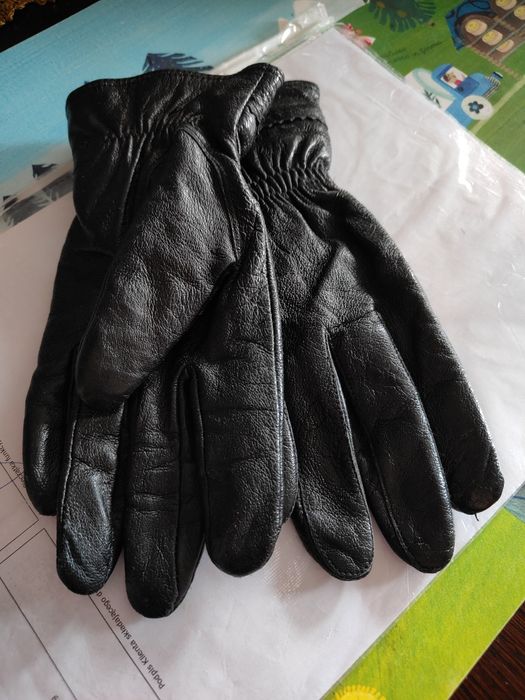 Rękawiczki damskie skórzane M
