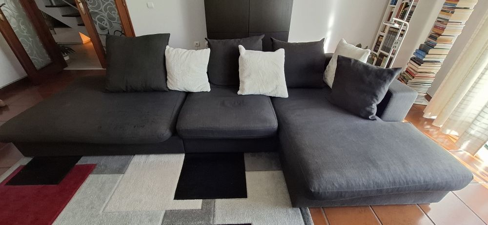 Sofá com chaise longue