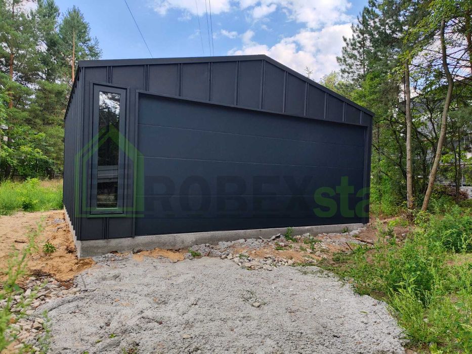 Garaż 6,00 x 5,80 m - blacha T-PANEL