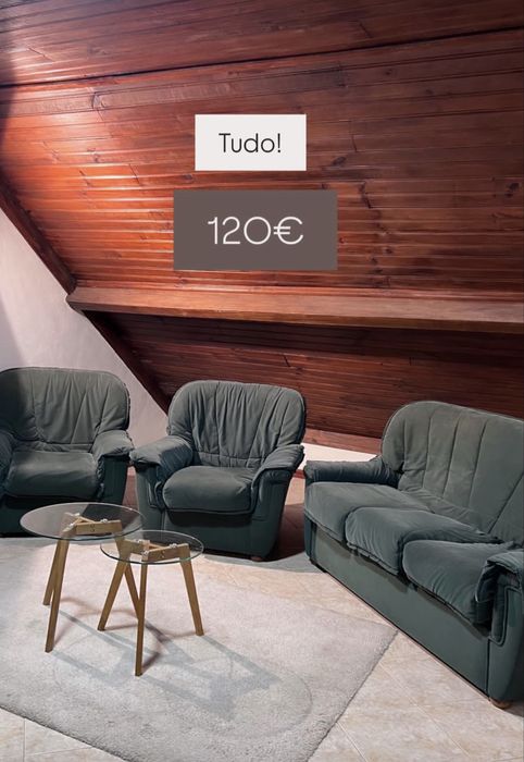 Conjunto de sofás semi-novos