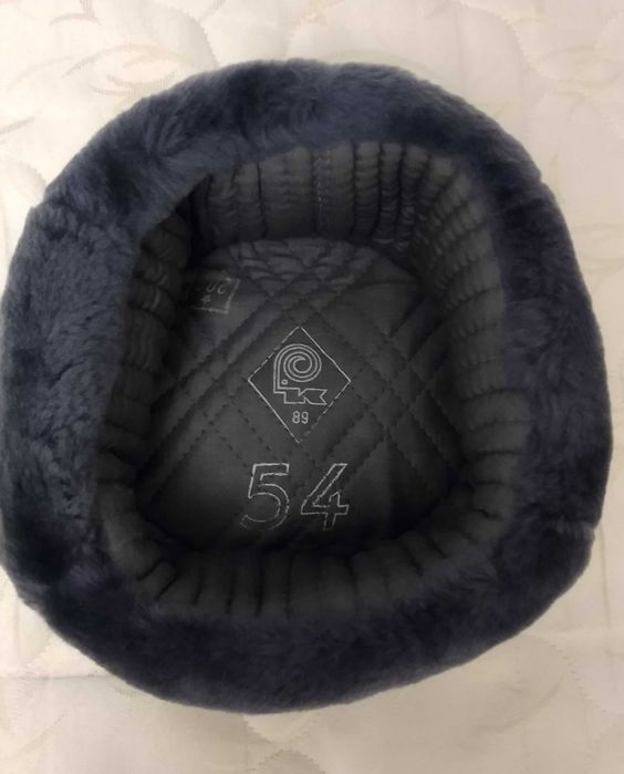 Офицерская шапка-ушанка из овчины 54 размер Шапка СССР