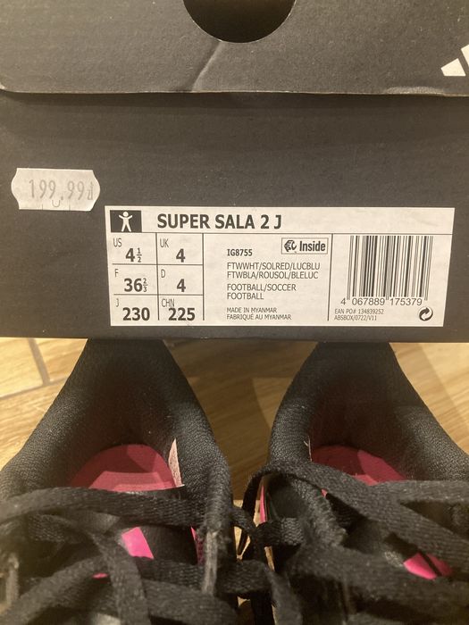Buty halówki - do piłki nożnej, 36,5