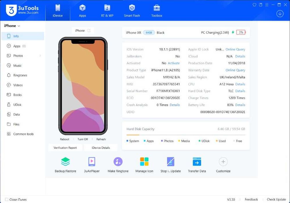 Oryginalna Płyta Główna Apple Iphone XR 64GB