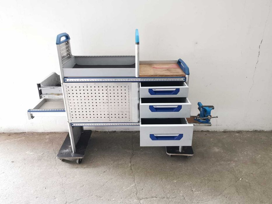 Regały szafki półki do busa zabudowa serwisowa warsztat ZESTAW SORTIMO