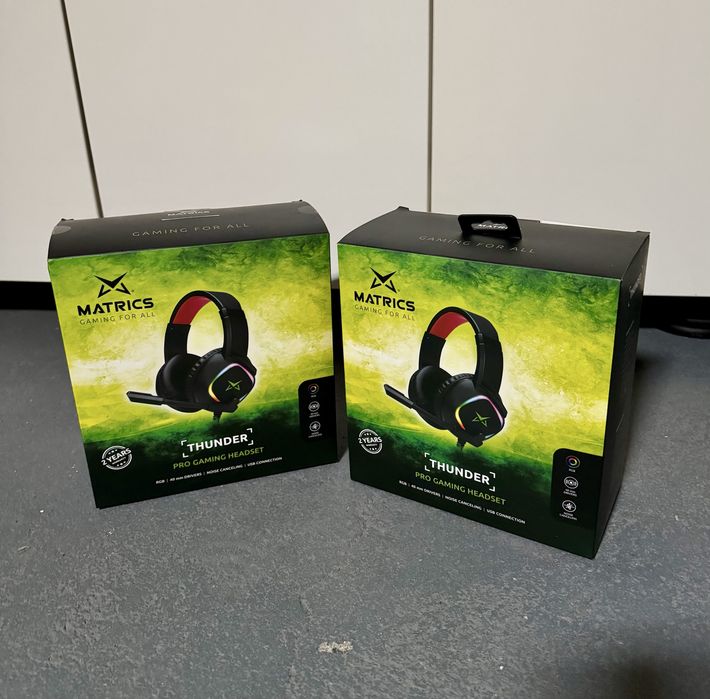 Auscultadores headset Gaming NOVO com Fio MATRICS Thunder