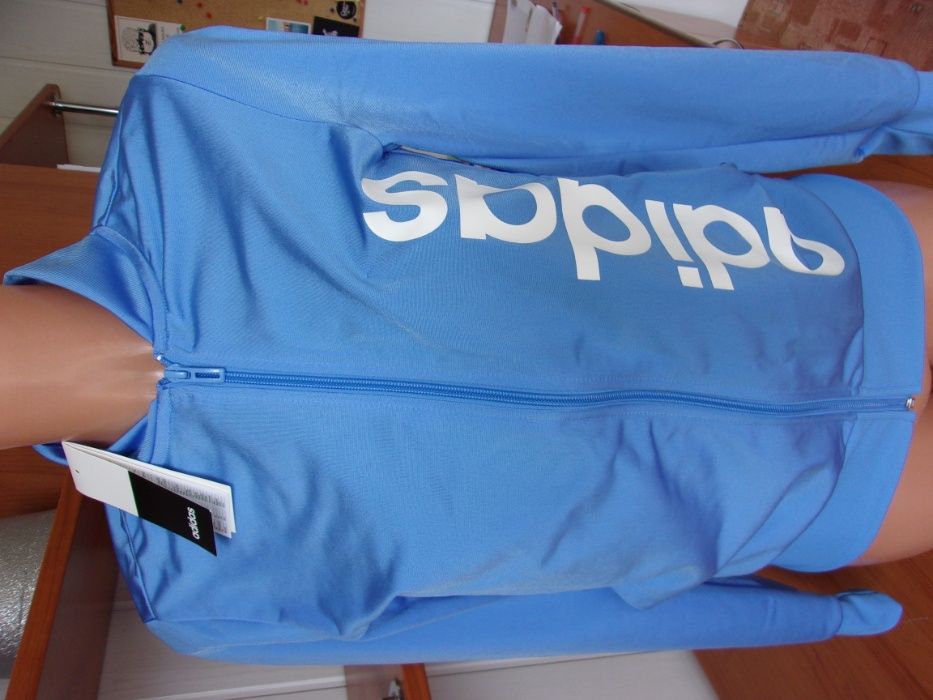 dres adidas rozmiar nowy komplet niebieski czarny