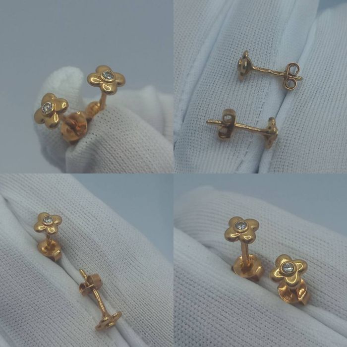 Золотые сережки 585 1,24г