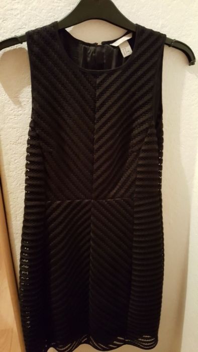 Sukienka czarna elegancka h&m wieczorowa