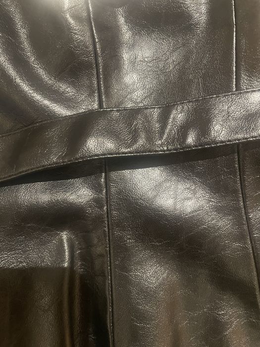 Zara top, bluzka ze sztucznej skóry Nowy