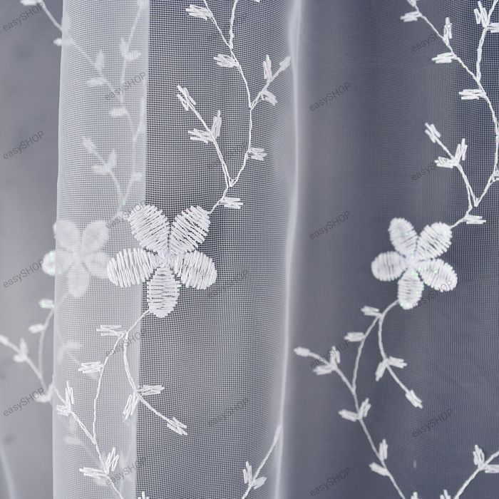 Firana 180x400 z markizety w kwiaty