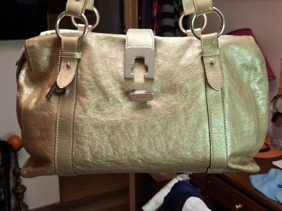 złota,skórzana torba Picard