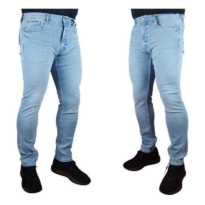 Męskie jeansy Tommy Hilfiger Houston - MW0MW34518 jasne nowe - W36/L32