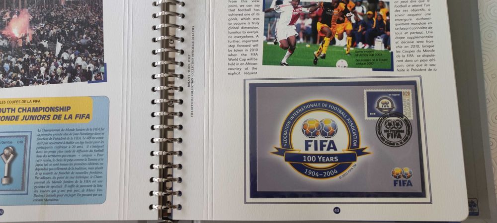 Oficial centenário FIFA em selos desde 1904 até 2006 mundial Alemanha