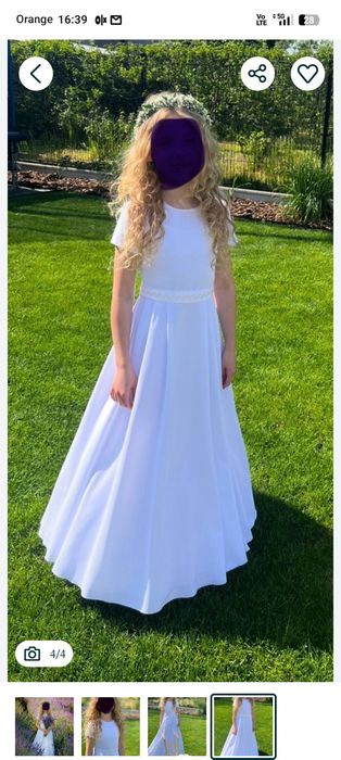 Sukienka komunijna 140/ 146