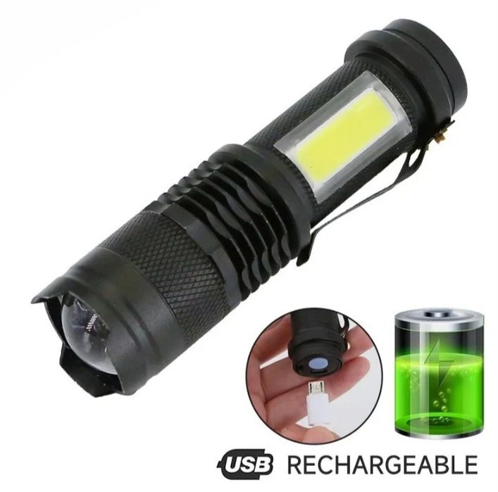 Lanterna tática Led recarregável