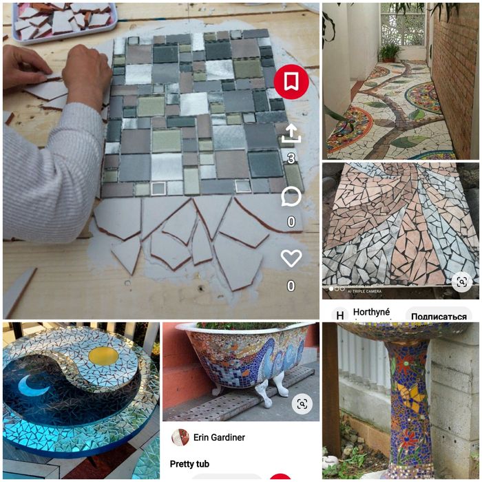 Бой плитки для самодельной мозаики