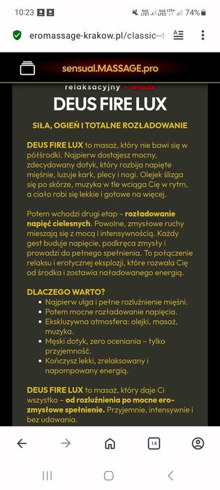 Masaż MEN for MEN +EXTRA