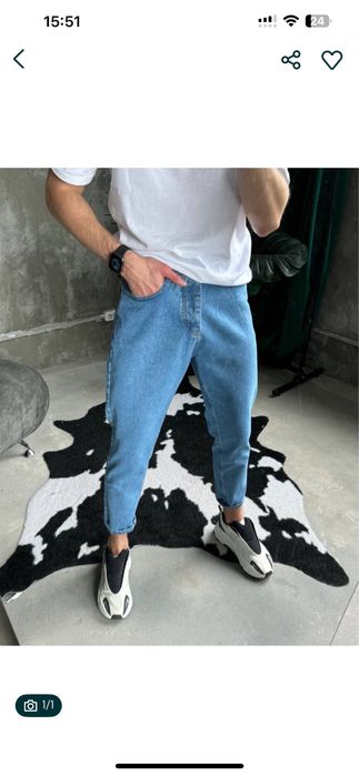 Чоловічі джинси мом