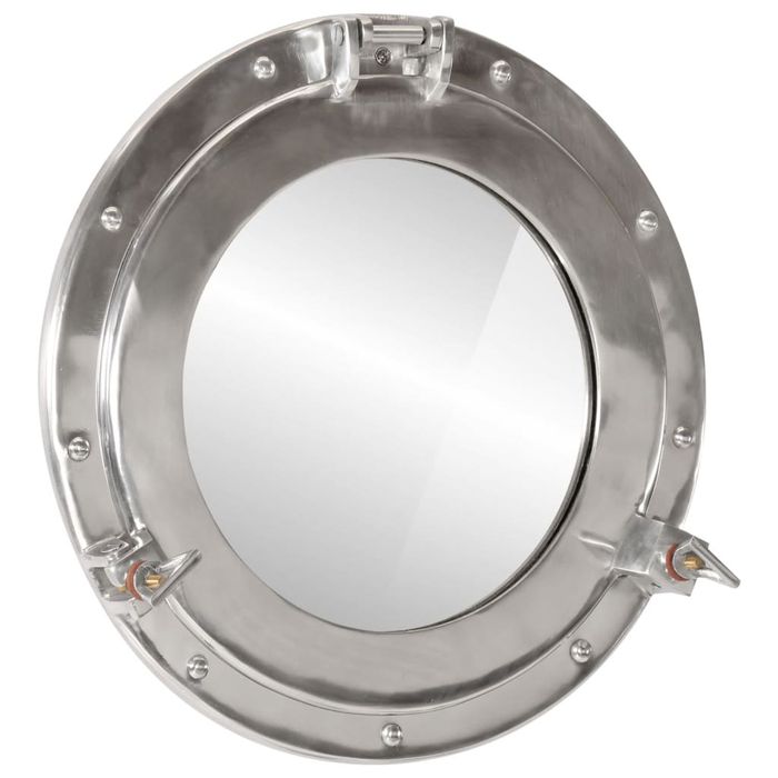 Vidaxl Lustro Wiszące W Kształcie Bulaja, Ø38 Cm, Aluminium I Szkło