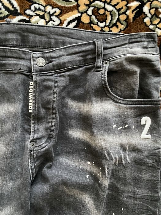 Джинси Dsquared2 оригінал, сірі, slim fit