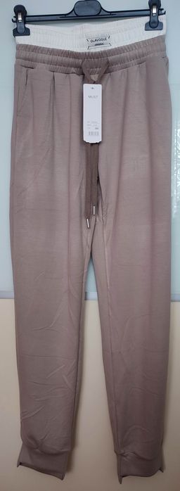 Spodnie dresowe damskie bawełna beż L/Xl