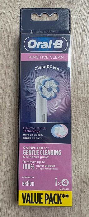 Oryginalna końcówka szczoteczki ORAL-B Sensitive Clean (4 szt.) (Delikatne czyszczenie)