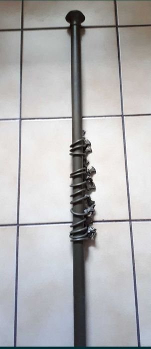 Oryginalny stary karnisz z mosiądzu, antyk