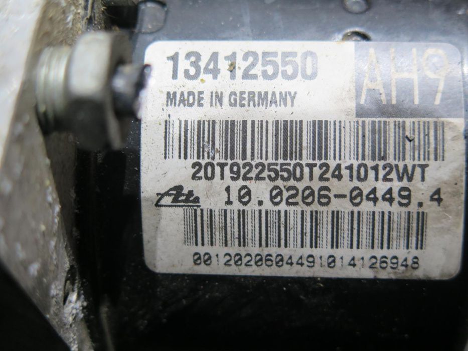 Módulo De Abs Opel Astra J Ref: 10020604494 | 13412550 2009 - 2015