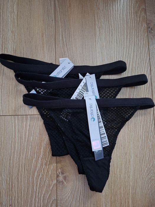 3x Stringi damskie Atlantic, rozmiar S, 3PACK