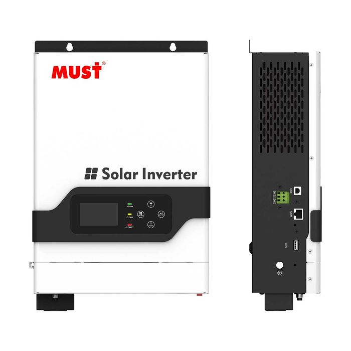 Гібридний сонячний інвертор MUST 3200W/6400W 24V. (PV18-3224 VPM II Gen 2)/ З підтримкою Wi-Fi і LiFePO4. ДЖБ ИБП Гибридный Инвертор.