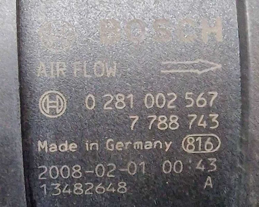 Medidor Massa de Ar / MAF BMW 3 Coupé (E92) ano 2005