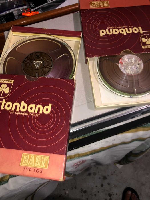 2 bobines para gravador de musica antigo