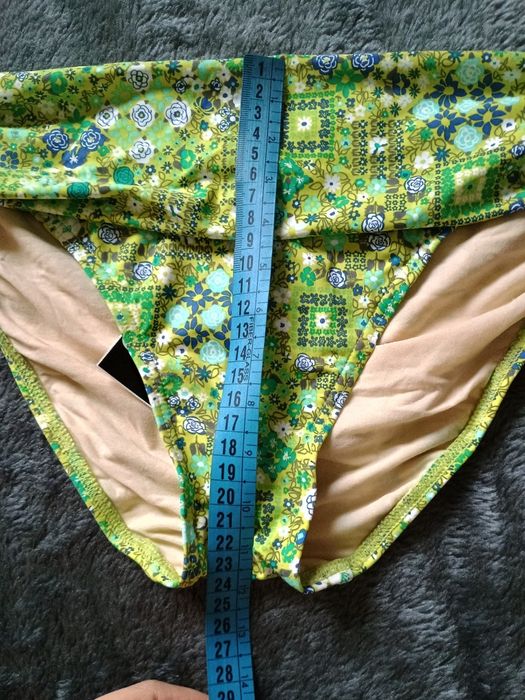 Dół od bikini Zielone wzory