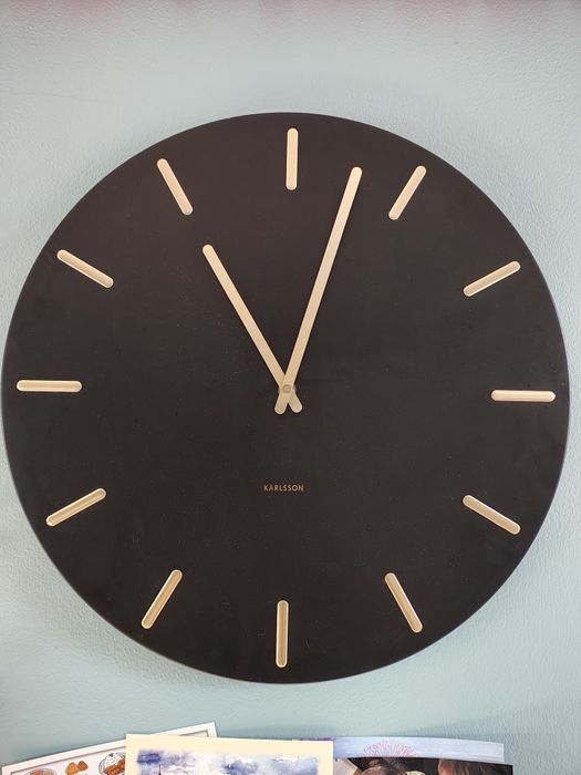 Karlsson zegar 30cm 5821BK Black czarny