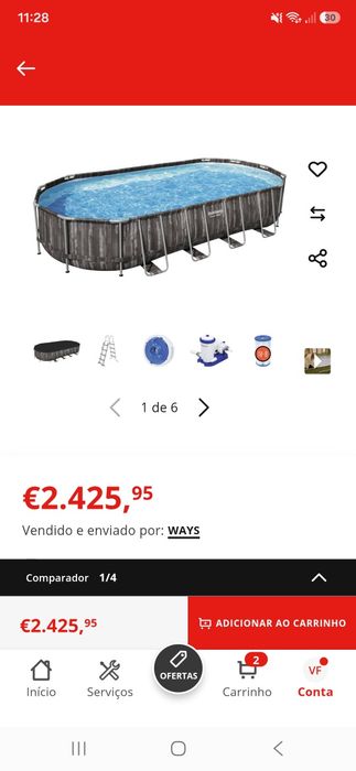 Atenção vendo piscina na caixa