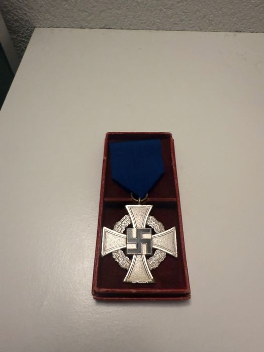 25 anos de serviço com documento e foto ww2 3 reich