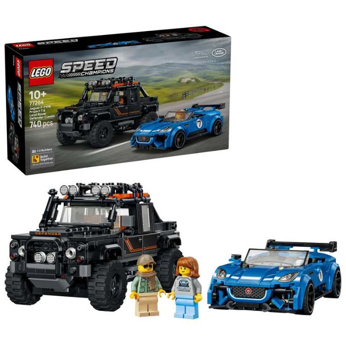 Klocki LEGO Speed Champions 77264 Jaguar Project 7 i Land Rover Defender