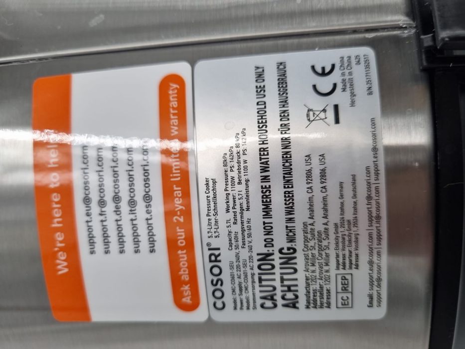 Szybkowar Cosori 9 w 1  multicooker