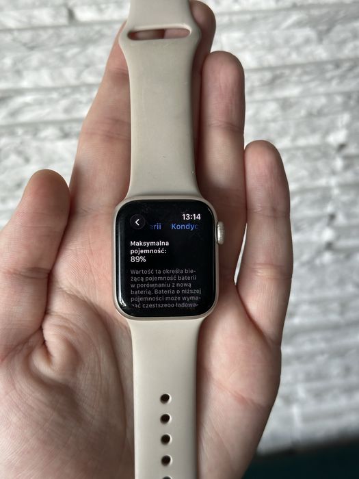 Apple Watch SE 2 gen 40mm silver srebrny kondycja baterii 89%!