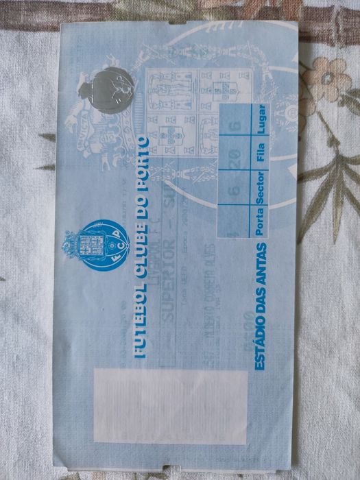 Bilhete FC Porto Liverpool 2001 UEFA