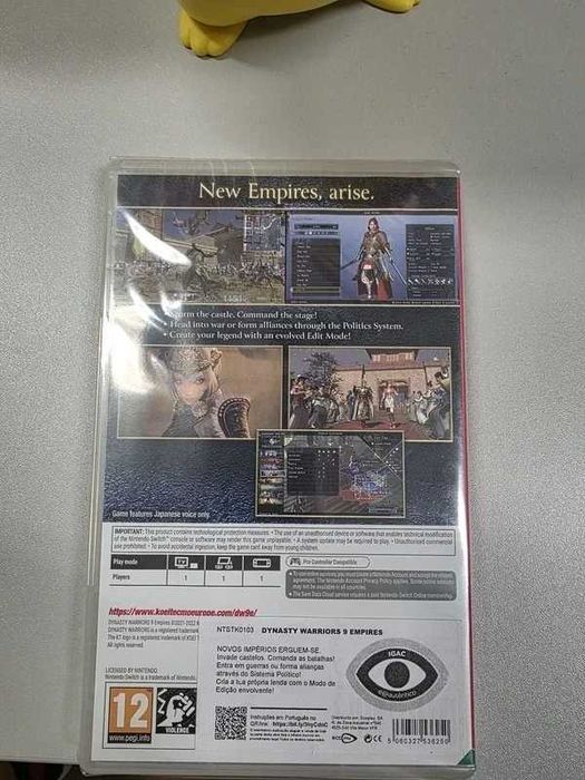 Dynasty Warriors 9 Empires – Nintendo Switch • Novo e Selado