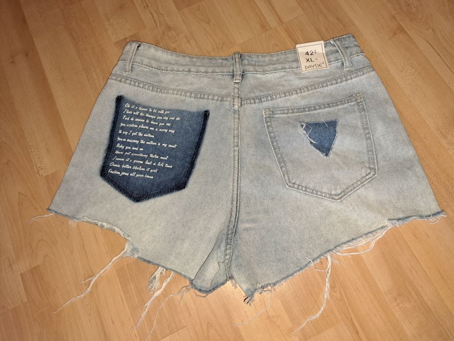 Damskie spodenki dżinsowe jeans rozm.42/XL
