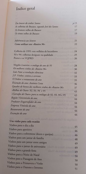 Roteiros de Vinhos - Anos 90