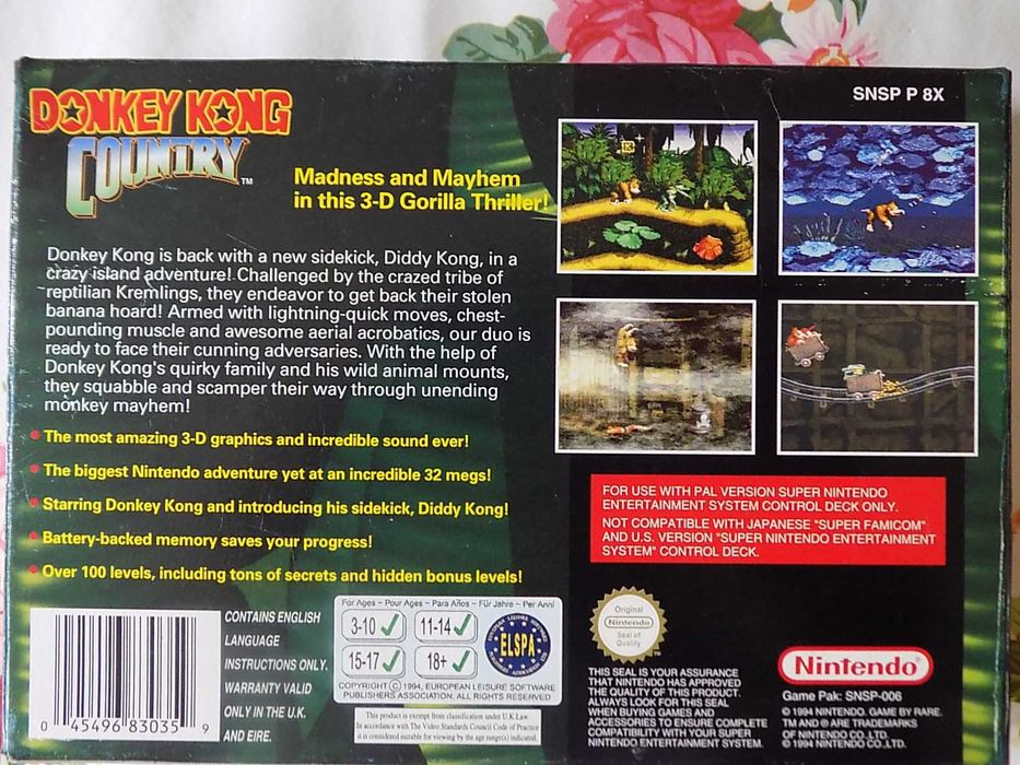 Donkey Kong Country 3xA na Super Nintendo Entertainment System (SNES)!