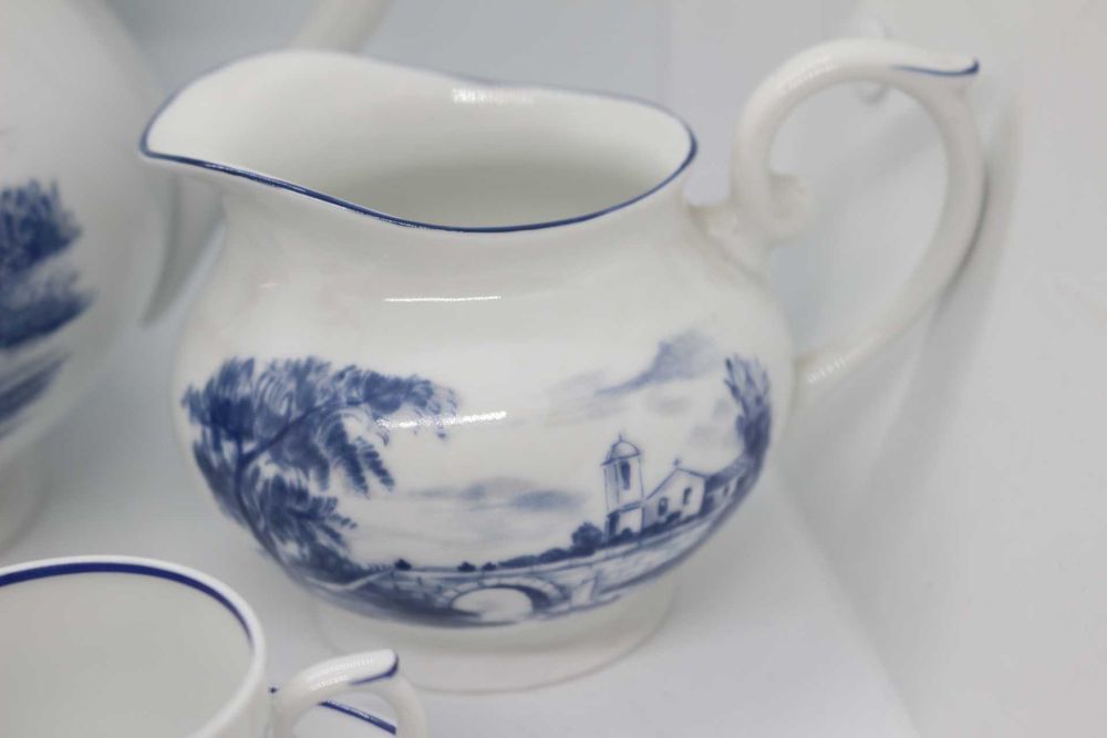 Serviço de Café Vista Alegre 6 pessoas Paisagem Azul 1968