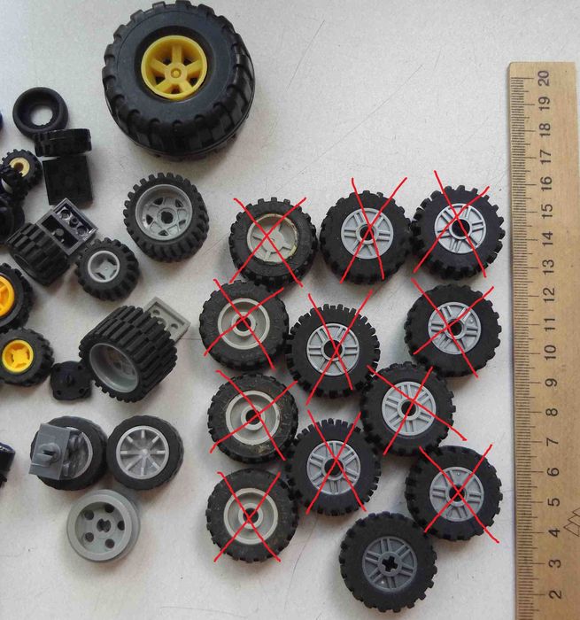 Колеса и резина к конструктору Лего, от 5грн, много