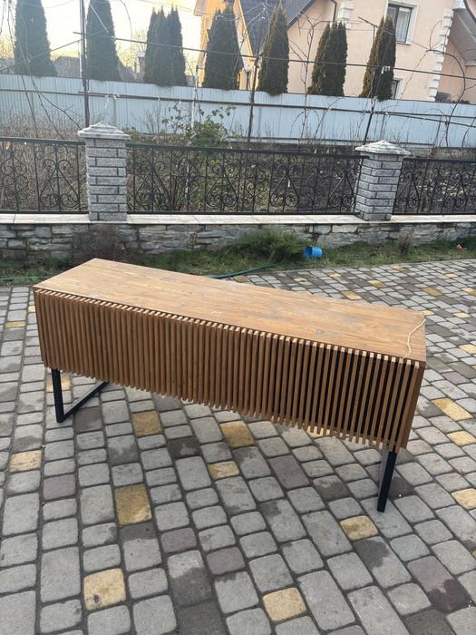 Тумба під телевізор ручної роботи лофт рейки