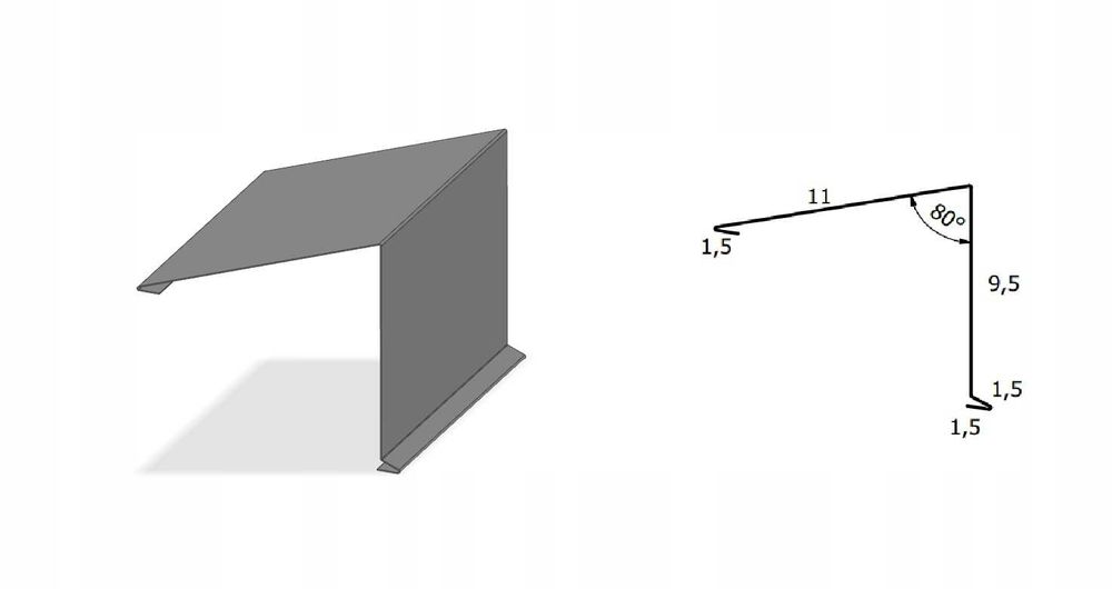 Kalenica na dach obróbki blacharskie, gięcie opierzeń na wymiar