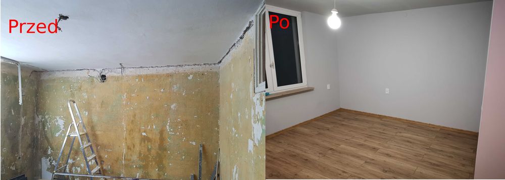 Remontowanie mieszkań i domów- Gładzie, zabudowy Karton-Gips, panele, malowanie, szpachlowanie